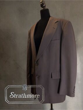 Strathmore Men’s Blazer | Size 44 Long | Chocolate Classic Tailored Jacket